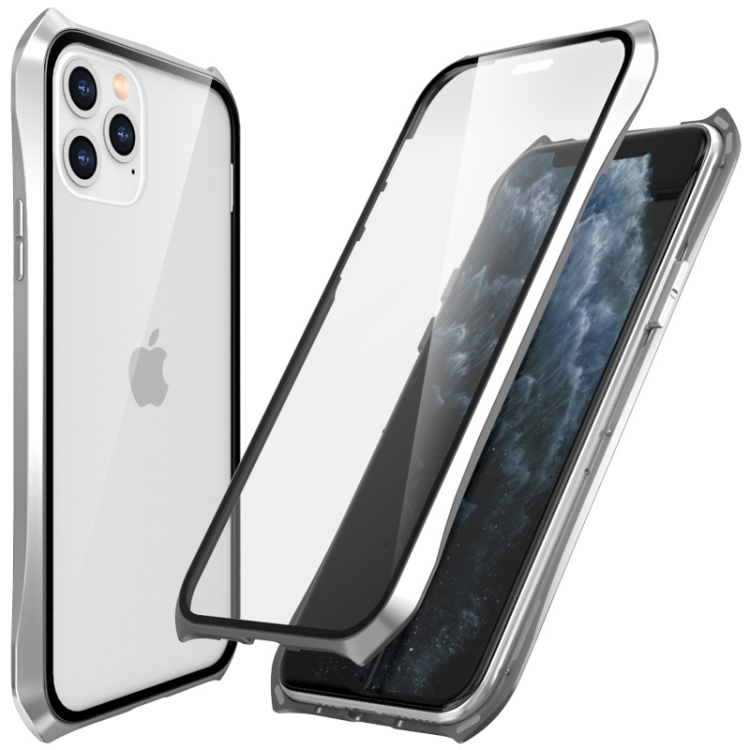 

For iPhone 11 Pro PC Magneto Shell Series All-Inclusive Anti-Fall Waterproof Protection Case(Silver)