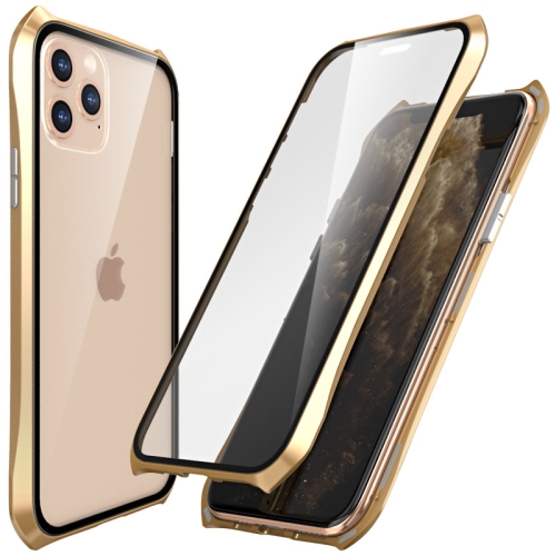 

For iPhone 11 Pro Max PC Magneto Shell Series All-Inclusive Anti-Fall Waterproof Protection Case(Gold)