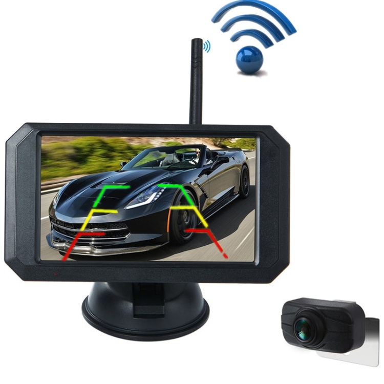 

PZ719 Car 5 inch 1080P HD Digital Signal Wireless Reversing Image Rear View Camera