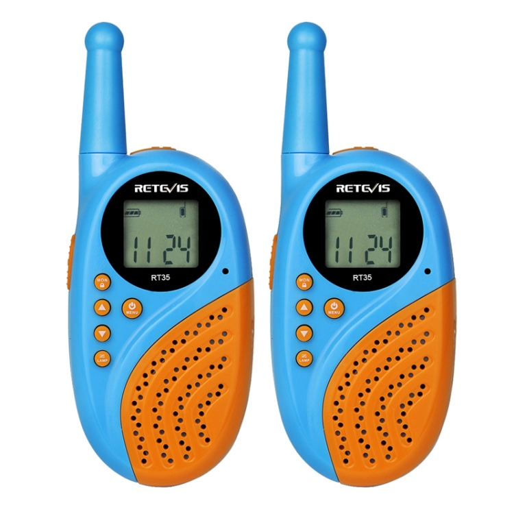 

1 Pair RETEVIS RT35 0.5W EU Frequency 446MHz 8CH Handheld Children Walkie Talkie(Blue)