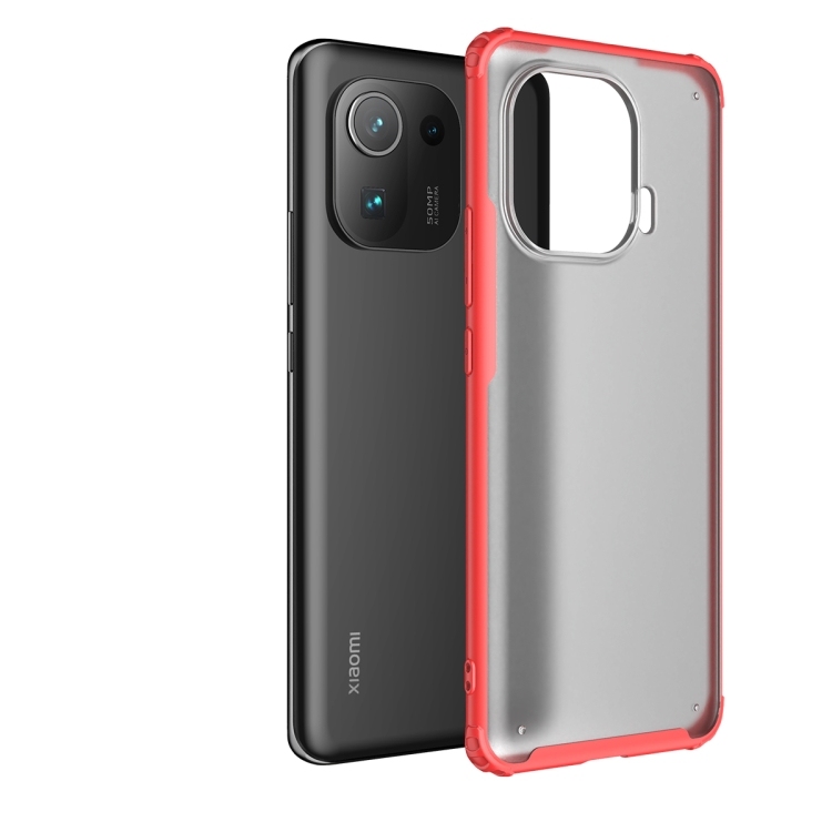 

For Xiaomi Mi 11 Pro Four-corner Shockproof TPU + PC Protective Case(Red)
