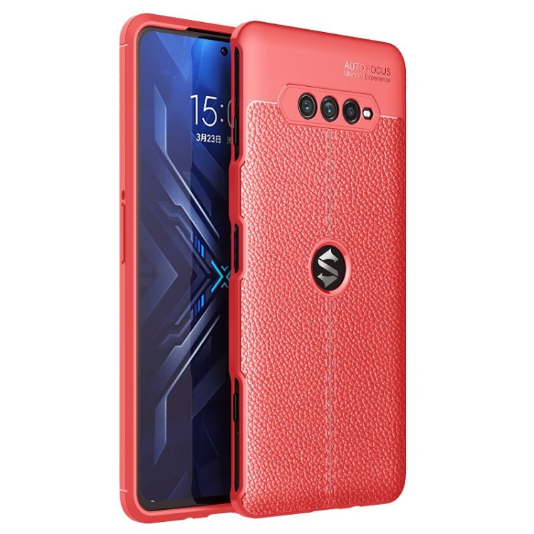 

For Xiaomi Black Shark 4 Litchi Texture TPU Shockproof Case(Red)