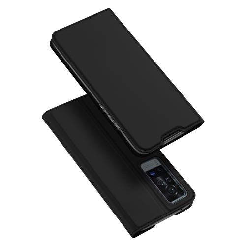

For vivo X60 Pro DUX DUCIS Skin Pro Series Horizontal Flip PU + TPU Leather Case with Holder & Card Slots(Black)