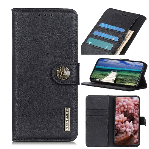 

For Xiaomi Mi 11 Lite 5G / 4G KHAZNEH Cowhide Texture Horizontal Flip Leather Case with Holder & Card Slots & Wallet(Black)