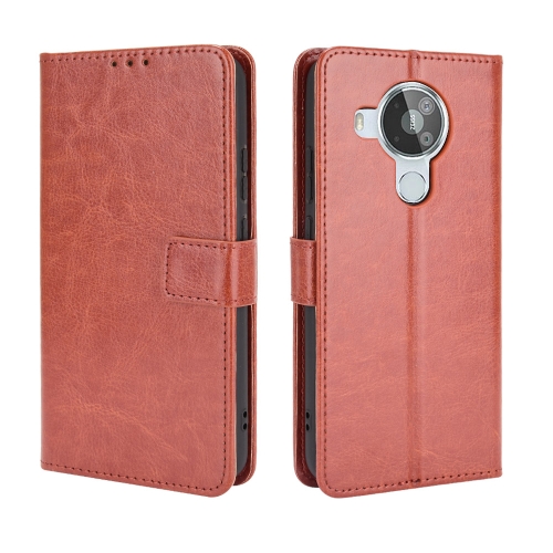 

For Nokia 7.3 Retro Crazy Horse Texture Horizontal Flip Leather Case with Holder & Card Slots & Lanyard(Brown)