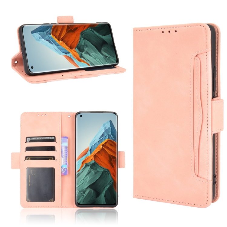 

For Xiaomi Mi 11 Pro Skin Feel Calf Pattern Horizontal Flip Leather Case with Holder & Card Slots & Photo Frame(Pink)