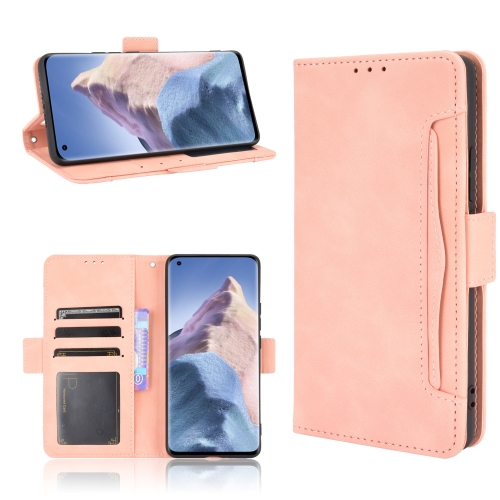 

For Xiaomi Mi 11 Ultra Skin Feel Calf Pattern Horizontal Flip Leather Case with Holder & Card Slots & Photo Frame(Pink)