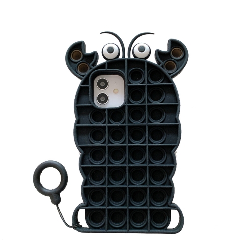 

Rat-killing Pioneer Thinking Chess Crayfish Silicone Protective Case For iPhone 11(Black)