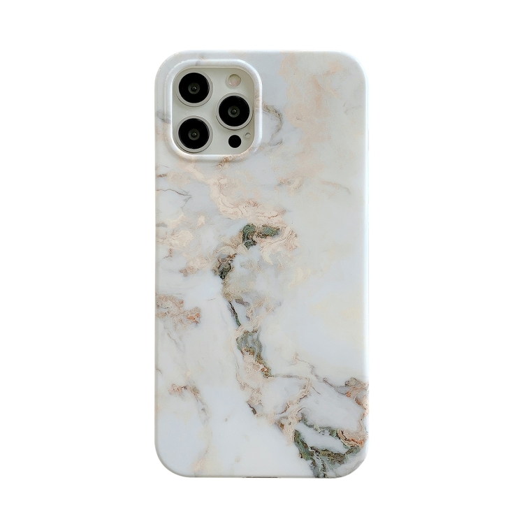 

White Gilding Marble Double-sided Coated Protective Case For iPhone 12 Pro Max