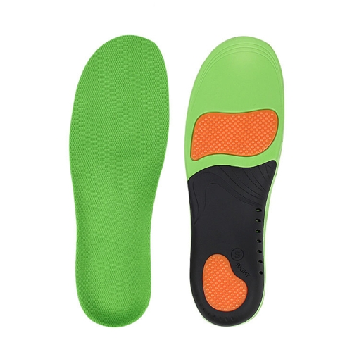 

1 Pair 068 Sports Correct Shockproof Massage Arch Of Foot Flatfoot Support Insole Shoe-pad, Size:L (265-270mm)(Green Orange Mesh Cloth)