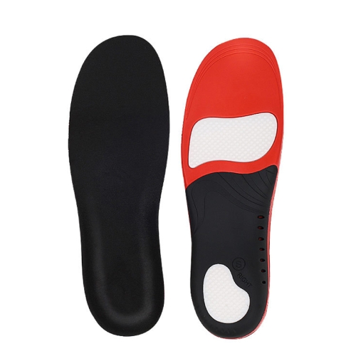 

1 Pair 068 Sports Correct Shockproof Massage Arch Of Foot Flatfoot Support Insole Shoe-pad, Size:XL (275-285mm)(Red White Flannel)