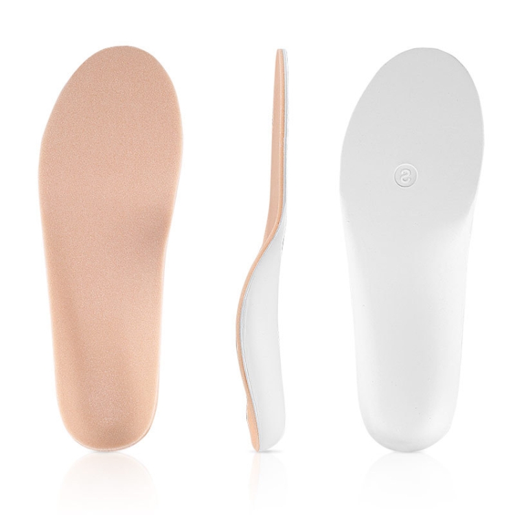

1 Pair 069 Sports Lightweight Breathable Shockproof Arch Of Foot Support Full Insole Shoe-pad, Size:M(Apricot)