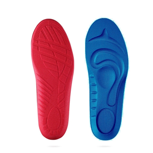 

5 Pairs 081 Soft Breathable Shockproof Massage Sports Full Insole Shoe-pad, Size:L (255-280mm)(Blue)