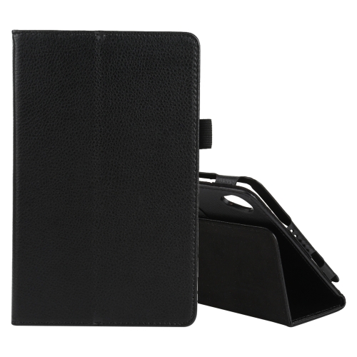 

For Lenovo Tab M8 Litchi Texture Solid Color Horizontal Flip Leather Case with Holder & Pen Slot(Black)