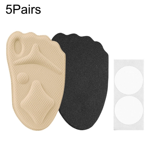 

5 Pairs 085 Multi-function High Heels Soft Breathable 4D Sponge Forefoot Pad(Skin Color)