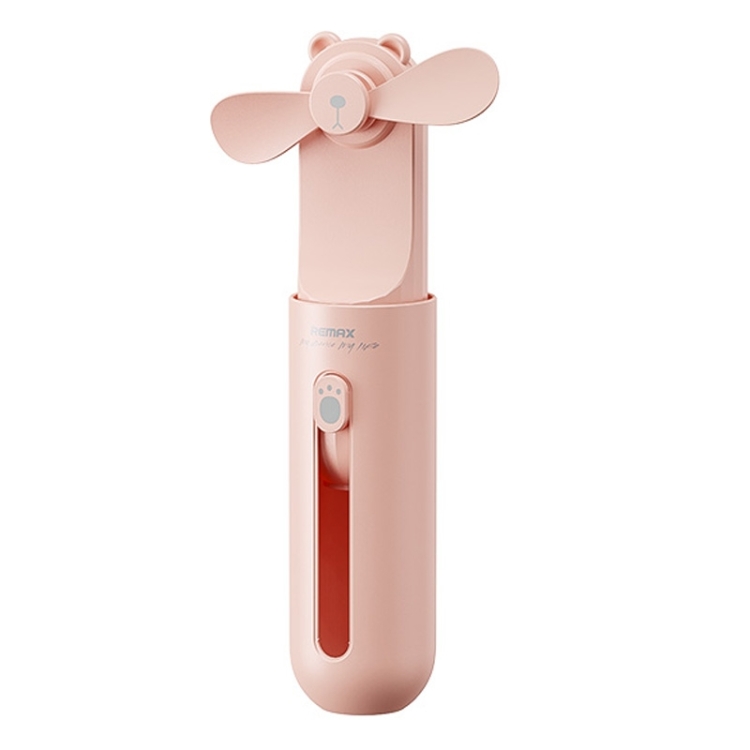 

REMAX F120 Bear Retractable Handheld Fan(Pink)