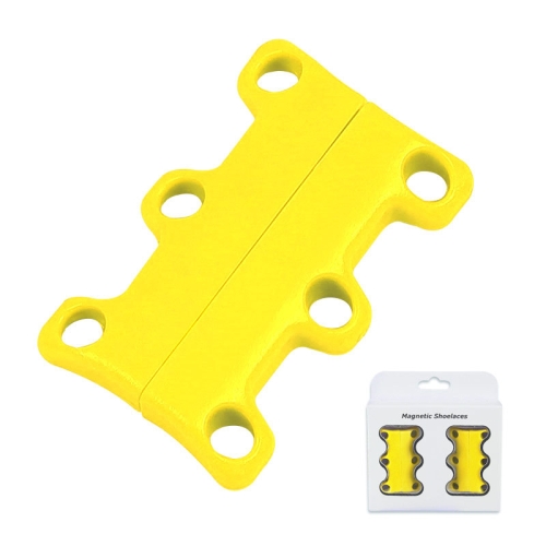 

Magnetic Shoelace Buckle Non Binding Shoe Lace Accessories, Size:L (Above 230mm)(Yellow)