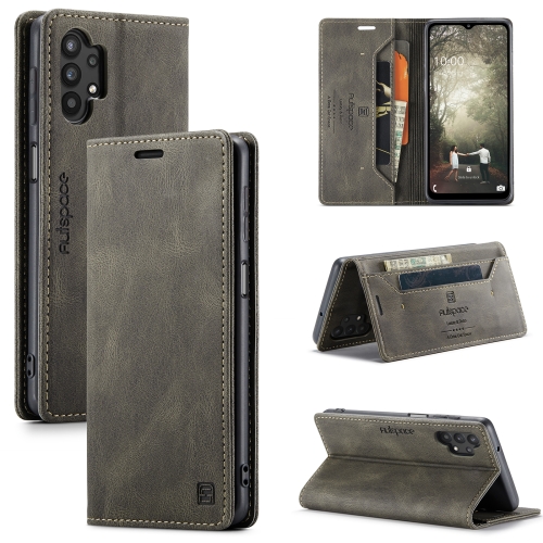 

For Samsung Galaxy A32 5G AutSpace A01 Retro Skin-feel Crazy Horse Texture Horizontal Flip Leather Case with Holder & Card Slots & Wallet & RFID(Coffee)