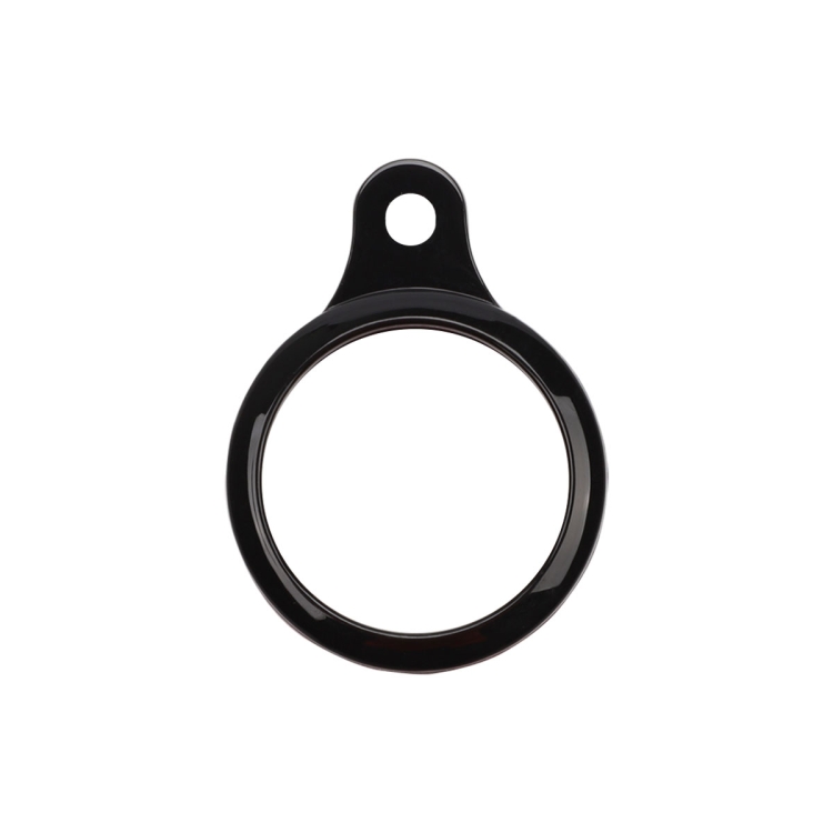 

Shockproof Anti-scratch TPU Soft Case with Keychain Ring For AirTag(Black)