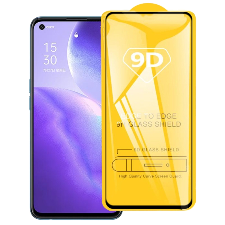 For OPPO Find X3 Lite 9D Full Glue Full Screen Tempered Glass Film