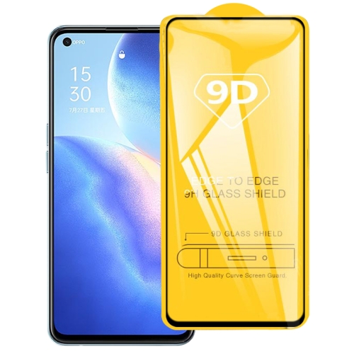 

For OPPO Reno5 K 9D Full Glue Full Screen Tempered Glass Film