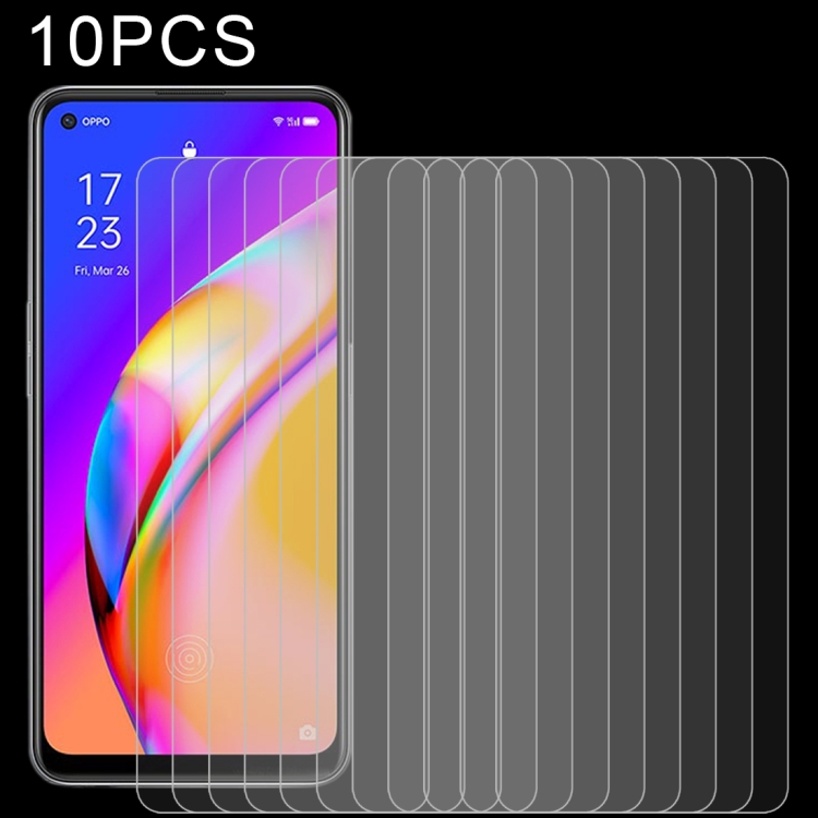 

For OPPO F19 Pro / F19 Pro+ 10 PCS 0.26mm 9H 2.5D Tempered Glass Film