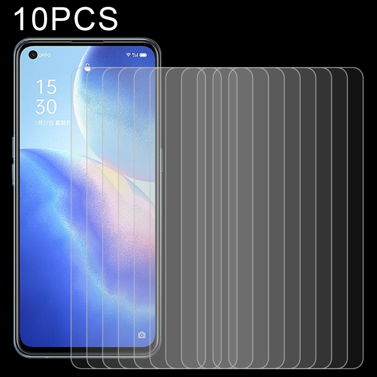 

For OPPO Reno5 K 10 PCS 0.26mm 9H 2.5D Tempered Glass Film