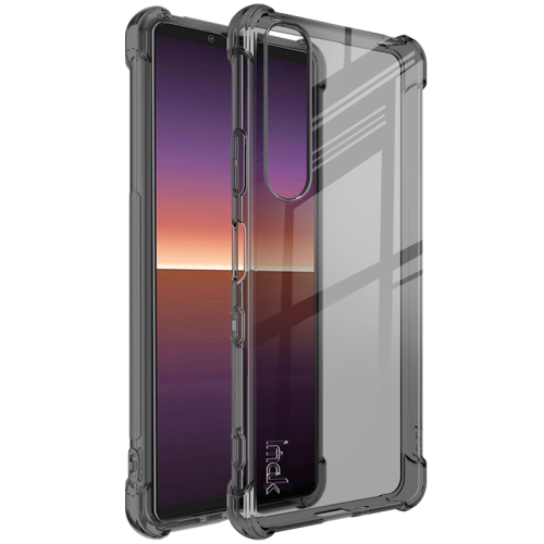 

For Sony Xperia 1 III IMAK All-inclusive Shockproof Airbag TPU Case with Screen Protector(Transparent Black)