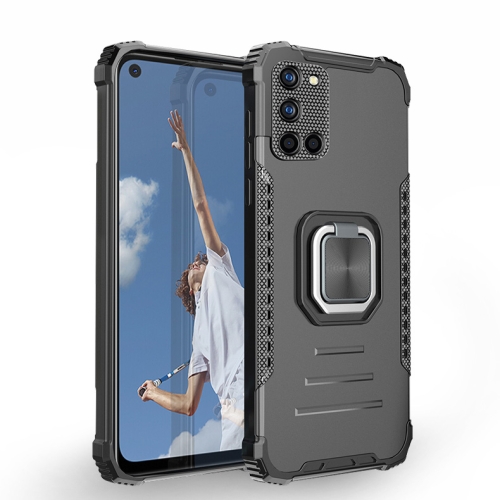 

For Samsung Galaxy A52 4G / 5G Fierce Warrior Series Armor All-inclusive Shockproof Aluminum Alloy + TPU Protective Case with Ring Holder(Black)