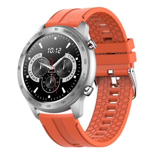 

MX5 1.3 inch IPS Screen IP68 Waterproof Smart Watch, Support Bluetooth Call / Heart Rate Monitoring / Sleep Monitoring, Style: Silicone Strap(Orange)