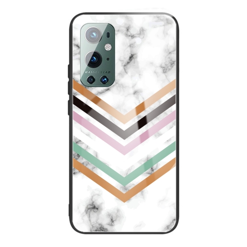 

For Samsung Galaxy A72 5G / 4G Marble Tempered Glass Back Cover TPU Border Case(HCBL-2)