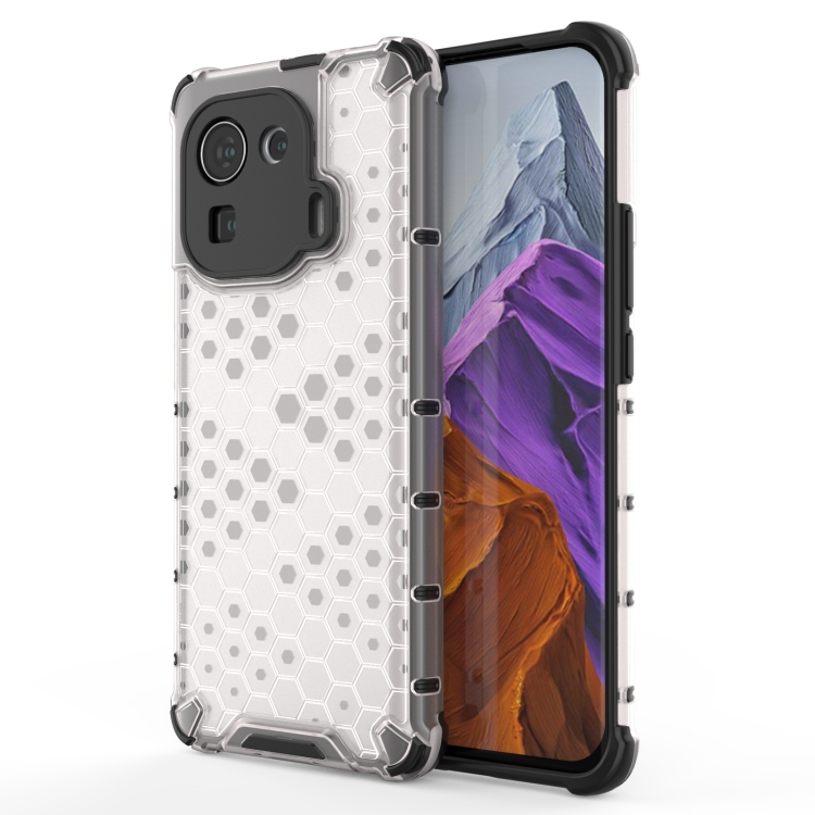 

For Xiaomi Mi 11 Pro Shockproof Honeycomb PC + TPU Protective Case(White)