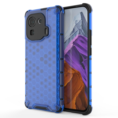 

For Xiaomi Mi 11 Pro Shockproof Honeycomb PC + TPU Protective Case(Blue)