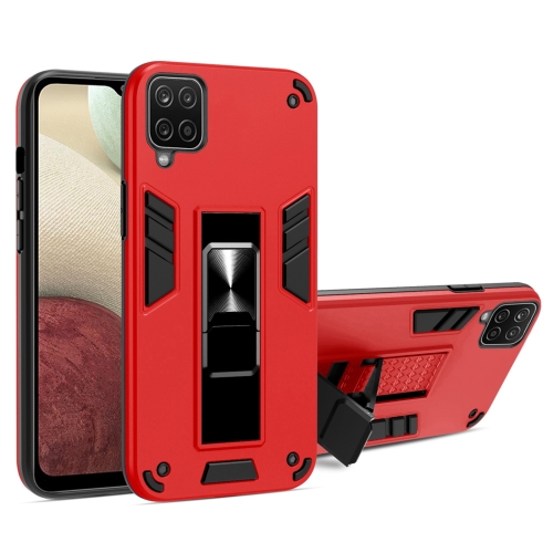 

For Samsung Galaxy A42 5G 2 in 1 PC + TPU Shockproof Protective Case with Invisible Holder(Red)