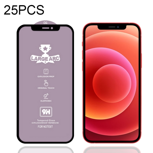 

25 PCS 9H HD Large Arc High Alumina Full Screen Tempered Glass Film For iPhone 12 mini