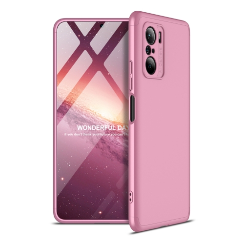 

For Xiaomi Redmi K40 / K40 Pro GKK Three Stage Splicing Full Coverage PC Protective Case(Rose Gold)