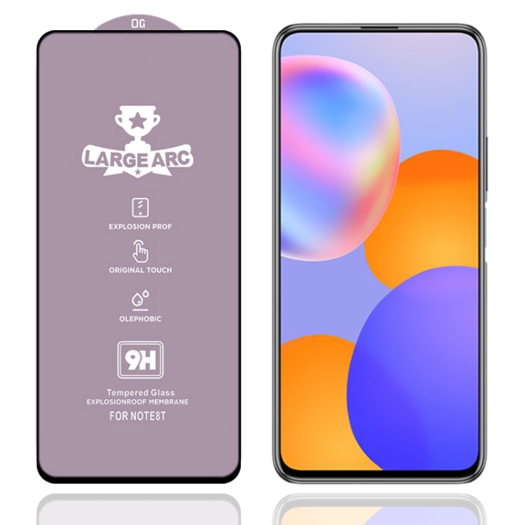 

For Huawei Y9a 9H HD Large Arc High Alumina Full Screen Tempered Glass Film