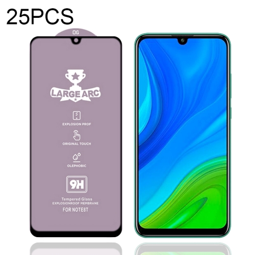 

For Huawei P Smart 2020 25 PCS 9H HD Large Arc High Alumina Full Screen Tempered Glass Film