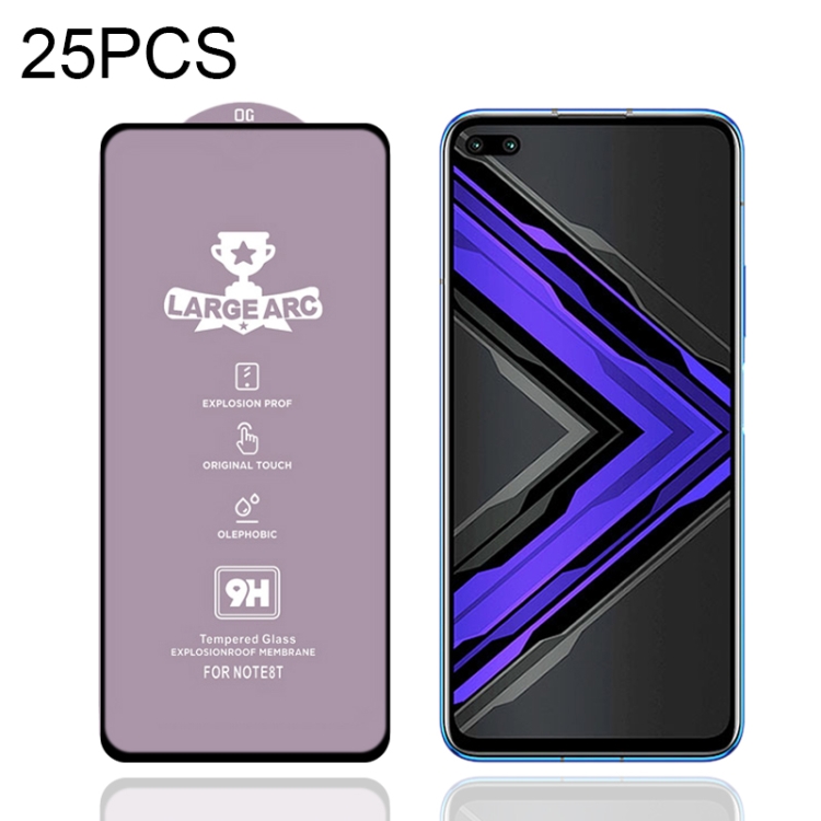 

For Honor Play4 Pro 25 PCS 9H HD Large Arc High Alumina Full Screen Tempered Glass Film