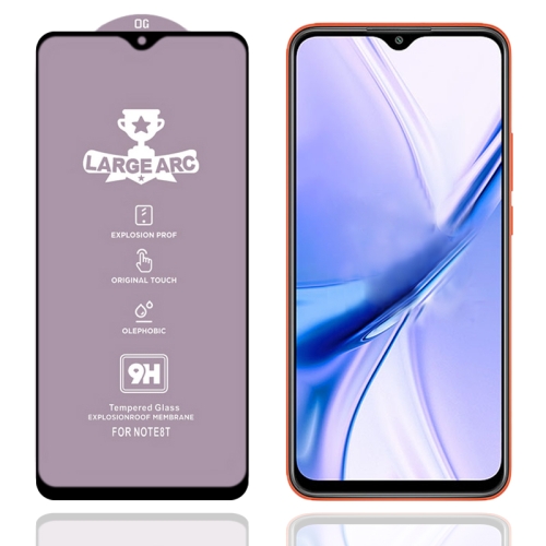 

For Xiaomi Poco M2 9H HD Large Arc High Alumina Full Screen Tempered Glass Film