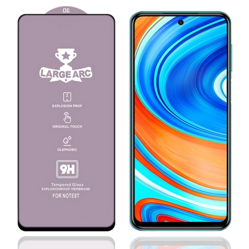 

For Xiaomi Redmi Note 9 Pro Max 9H HD Large Arc High Alumina Full Screen Tempered Glass Film