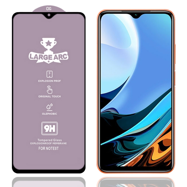 

For Xiaomi Redmi 9 Power 9H HD Large Arc High Alumina Full Screen Tempered Glass Film