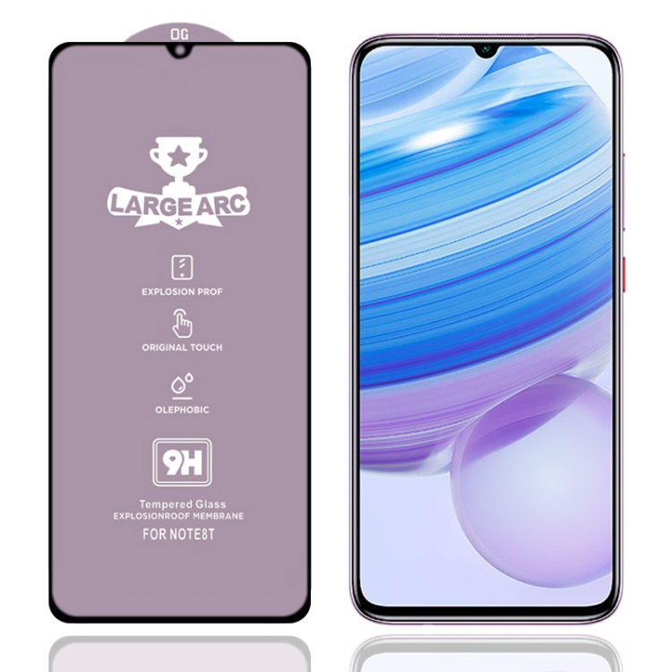 

For Xiaomi Redmi 10X 5G 9H HD Large Arc High Alumina Full Screen Tempered Glass Film