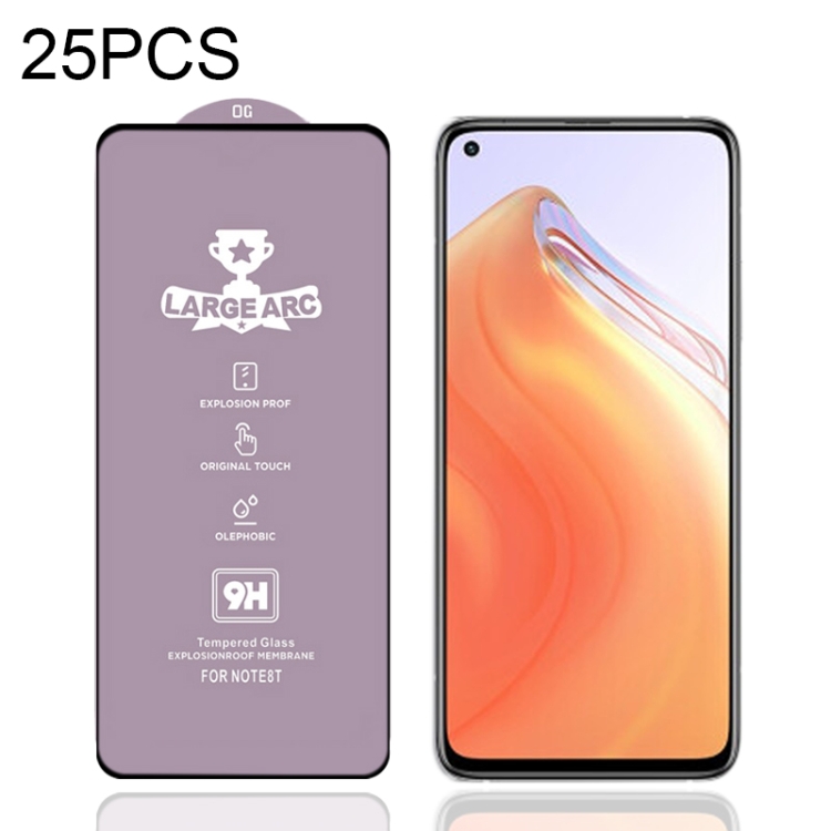 

For Xiaomi Redmi K30S 25 PCS 9H HD Large Arc High Alumina Full Screen Tempered Glass Film