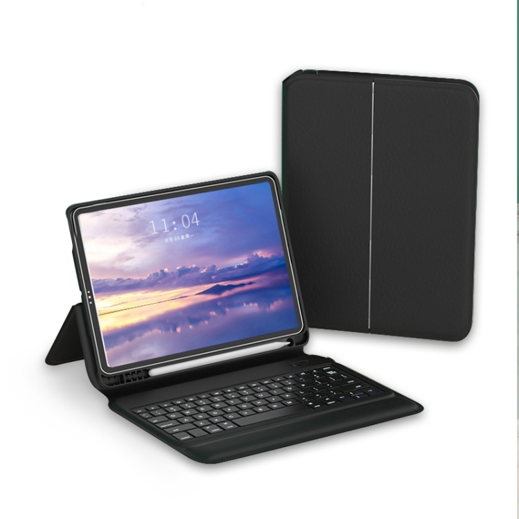 

WiWU Integrated Bluetooth Keyboard Leather Case with Smart Sleep & Stand & Pen Slot Function For iPad 10.2(Black)