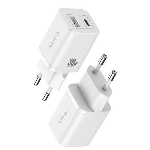 

DUX DUCIS C80 30W PD + 18W QC Super Si Fast Charging Travel Charger Power Adapter, EU Plug