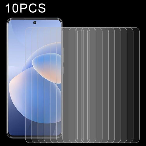 

For vivo X60 10 PCS 0.26mm 9H 2.5D Tempered Glass Film