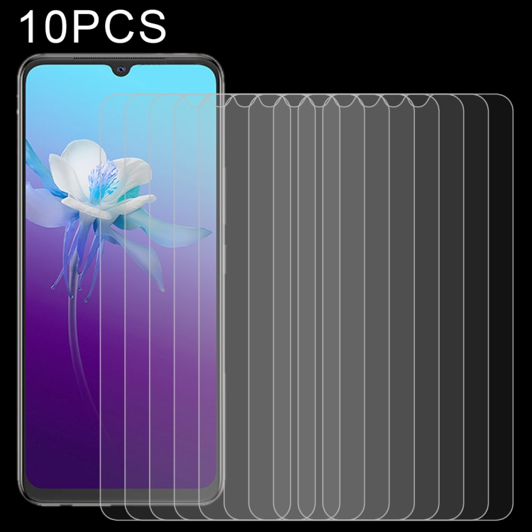 

For vivo V20 2021 10 PCS 0.26mm 9H 2.5D Tempered Glass Film