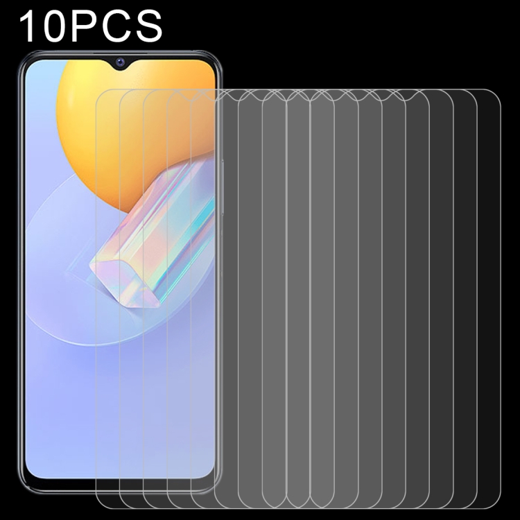 

For vivo Y51 (2020, December) 10 PCS 0.26mm 9H 2.5D Tempered Glass Film