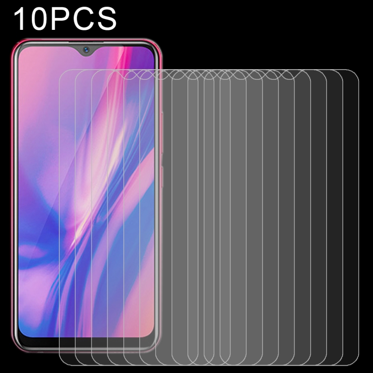 

For vivo Y12i 10 PCS 0.26mm 9H 2.5D Tempered Glass Film